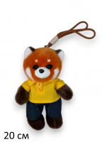 ПОДВЕСКА ПРЫГАЮЩИЙ ЕНОТ В ОДЕЖДЕ, 20 СМ купить оптом и в розницу на базе игрушек