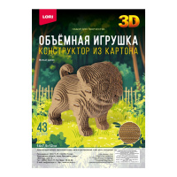 Конструктор из картона. Объёмная игрушка Милый щенок купить оптом и в розницу на базе игрушек