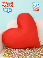 СЕРДЦЕ КРАСНОЕ 30СМ (ВЕЛЮР) купить оптом и в розницу на базе игрушек