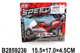 Мотоцикл инерц., на блист. 17*15,5*4,5 см купить оптом и в розницу на базе игрушек