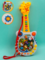 ГИТАРА НА БАТАРЕЙКАХ, НОТЫ, ЗВУКИ ЖИВОТНЫХ, В КОРОБКЕ 43,5*18,5*5,5СМ купить оптом и в розницу на базе игрушек