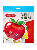 Пазлы-контуры мягкие Фрукты 6 шт. Baby Toys арт.05485 купить оптом и в розницу на базе игрушек