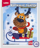 Картина из пайеток Новогодний оленёнок А купить оптом и в розницу на базе игрушек