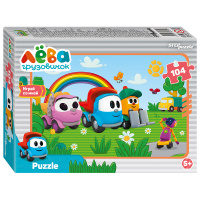 Мозаика puzzle 104 Грузовичок Лёва. Друзья (ООО Первый проект) купить оптом и в розницу на базе игрушек