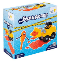 Набор для детской лепки Тесто-пластилин Бульдозер купить оптом и в розницу Набор для детской лепки Тесто-пластилин Бульдозер купить оптом и в розницу на базе игрушек