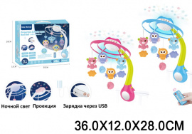 КАРУСЕЛЬ МУЗЫКАЛЬНАЯ С ПУЛЬТОМ УПРАВЛЕНИЯ, СВЕТ, МУЗЫКА, ПРОЕКТОP, USB, КОРОБКА 36*12*28СМ купить оптом и в розницу на базе игрушек