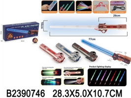 Меч 77 см, свет. и звук. эффекты, USB зарядное устройство, в/к 28,3*5*10,7 см купить оптом и в розницу на базе игрушек