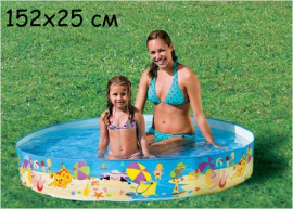 БАССЕЙН С НЕНАДУВНЫМИ СТЕНКАМИ-БОРДЮРАМИ,152*25 см 56451NP купить оптом и в розницу на базе игрушек