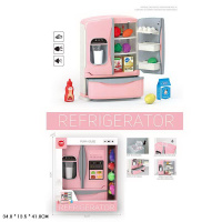 ХОЛОДИЛЬНИК С ПРОДУКТАМИ ВНУТРИ,ЛЕД,НАЛИВАЕМ ВОДУ,СВЕТ,ЗВУК,КОР. 34*13,5*41СМ купить оптом и в розницу на базе игрушек