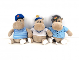 Бегемоты-военные, 30х42 см, арт. 20100 купить оптом и в розницу на базе игрушек