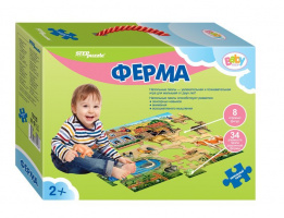 Напольный пазл Ферма (Большие) 70103 купить оптом и в розницу на базе игрушек