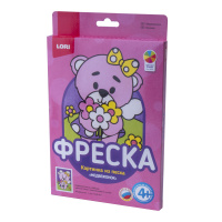 Пз/Ф-011 Фреска.Картина из песка Медвежонок купить оптом и в розницу на базе игрушек