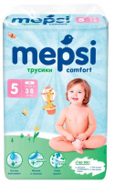 Подгузники-трусики детские Mepsi XL size (38шт.) купить оптом и в розницу на базе игрушек
