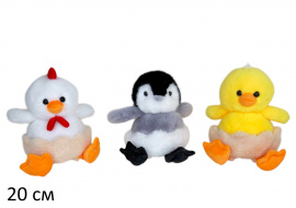 ЗООПАРК:ЦЫПЛЕНОК,ПЕТУШОК,ПИНГВИН, 2530-E-20 купить оптом и в розницу на базе игрушек