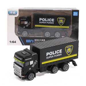 Машина Полицейский фургон ,1:64, металл+пластик, 16*8*6см, в коробке с доставкой