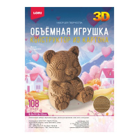Нг-015 Конструктор из картона. Объёмная игрушка Мишка с сердечком купить оптом и в розницу на базе игрушек