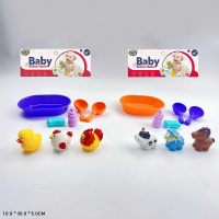 НАБОР ДЛЯ КУПАНИЯ С ФИГУРКАМИ ЖИВОТНЫХ-БРЫЗГАЛКАМИ С АКСЕСС.,ПАКЕТ 18*30*5СМ купить оптом и в розницу на базе игрушек