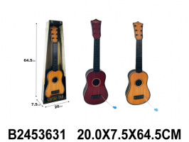 ГИТАРА 6-И СТРУННАЯ,2 ЦВЕТА,КОР 20*7,5*64,5СМ купить оптом и в розницу на базе игрушек