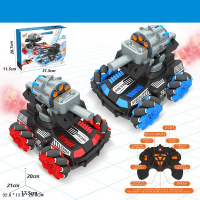 БТР РАДИОУПРАВЛЯЕМЫЙ, СТРЕЛЯЕТ СНАРЯДАМИ, СО СВЕТЯЩИМИСЯ ВЫХЛОПНЫМИ ГАЗАМИ, КОЛЕСА С ВАЛКАМИ, КОРОБКА 28,7*11,5*31,5СМ купить оптом и в розницу на базе игрушек