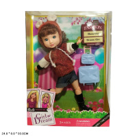 КУКЛА ГИБКАЯ,РУКИ-НОГИ ШАРНИРНЫЕ,С ЧЕМОДАНОМ, 4 ВИДА В АССОРТИМ., КОР.24*8*33СМ купить оптом и в розницу на базе игрушек