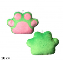 ЛАПКА-БРЕЛОК,ЗЕЛ.,(ВЕЛЮР) купить оптом и в розницу на базе игрушек