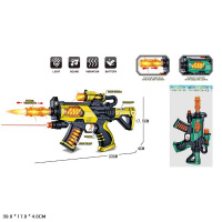 АВТОМАТ НА БАТАР.,СВЕТ,ЗВУК,ВИБРАЦИЯ,ПАКЕТ 39*17*4СМ купить оптом и в розницу на базе игрушек