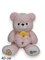 МИШКА ЗАМОЧЕК МАЛ, 40 СМ, РОЗОВЫЙ купить оптом и в розницу на базе игрушек