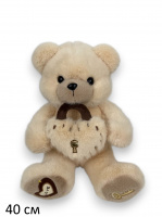 МИШКА ЗАМОЧЕК МАЛ, 40 СМ, БЕЖЕВЫЙ купить оптом и в розницу на базе игрушек