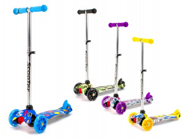 САМОКАТ 3-Х КОЛЕСНЫЙ,СВЕТ, В КОР S00021 купить оптом и в розницу на базе игрушек