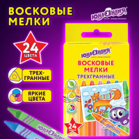 Восковые мелки трехгранные ЮНЛАНДИЯ ЮНЛАНДИК И МУДРЫЙ ЛИС, НАБОР 24 цвета, 227291 купить оптом и в розницу на базе игрушек