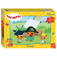 Мозаика puzzle 104 Три кота (new 3) (АО СТС) купить оптом и в розницу на базе игрушек