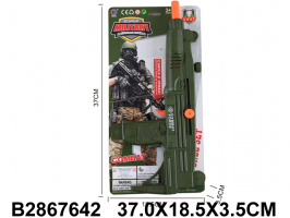 АВТОМАТ СО ВЗВОДОМ,ТРЕЩЕТКА,КАРТОН,37*18,5*3,5СМ купить оптом и в розницу на базе игрушек