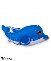 ДЕЛЬФИН ПАВЛИК МАЛ. 30 СМ (ВЕЛЮР, ПЕЧАТЬ) купить оптом и в розницу на базе игрушек