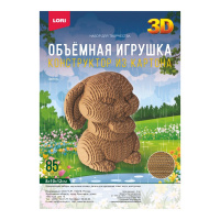 Нг-013 Конструктор из картона. Объёмная игрушка Зайчик купить оптом и в розницу на базе игрушек