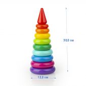Пирамида Классика 30 см, 11 дет. (в сетке) купить оптом и в розницу на базе игрушек