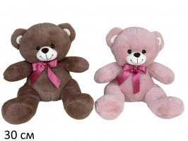 МИШКА С БОРДОВОЙ ЛЕНТОЙ купить оптом и в розницу на базе игрушек